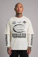 T-Shirt Raglan Memories White