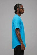T-Shirt Arrotondata Turchese