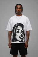 T-shirt Lady Smoking White