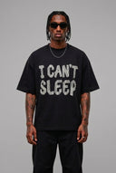 T-Shirt Can't Sleep Black