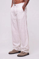 Pantalone Balloon Lino White
