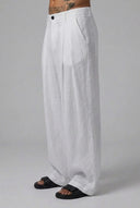 Pantalone Lino Pences White