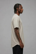 T-Shirt Arrotondata  Beige