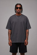 T-shirt Sfrangiata Rich Man Piombo