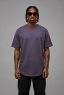 T-Shirt Arrotondata Piombo