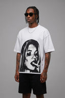 T-shirt Lady Smoking White