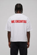 T-Shirt Me Encantas White Red