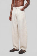 Pantalone Balloon Lino Sabbia