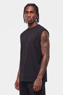 Canotta Cropped Taglio Vivo Black