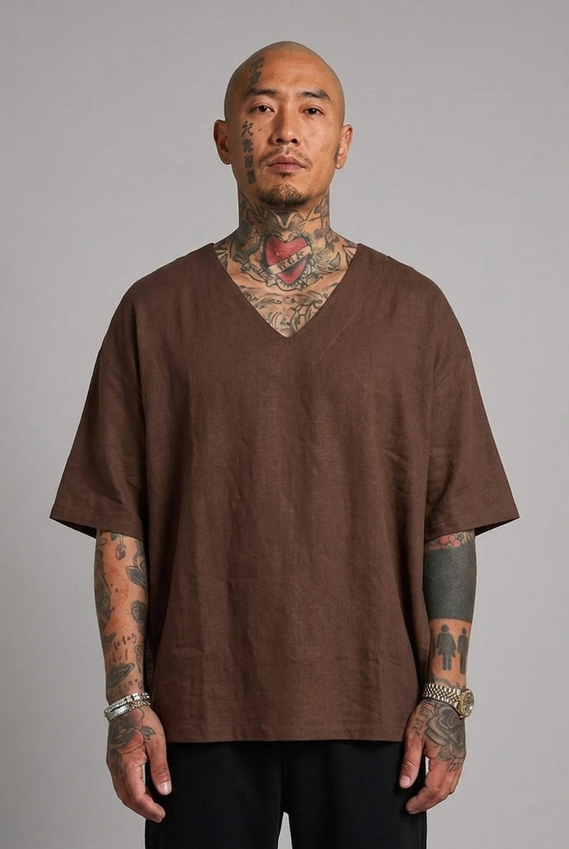 T-shirt Lino Scollo Over Kinder