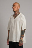 T-shirt Lino Scollo Over White