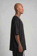 T-shirt Lino Scollo Over Black