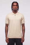 Polo Maglina Zip Beige