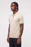 Polo Maglina Zip Beige