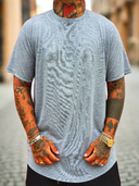 T-Shirt Arrotondata Grigia