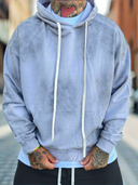 Felpa Sfrangiata Fumè Grey