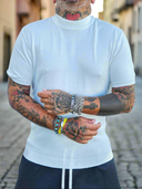 T-Shirt Maglina Mezzo Collo White