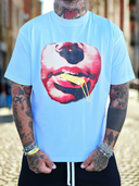 T-Shirt Money Lips White