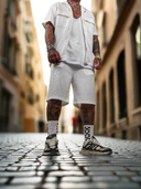 Completo Walker White 2 pezzi camicia + bermuda