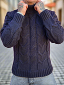 Maglione Collo Alto Kvara Black