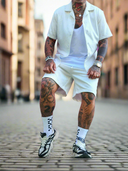 Completo Bangkok White 2 pezzi camicia + bermuda