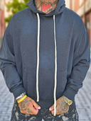 Felpa Sfrangiata Fumè Black