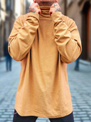 Felpone Collo Alto Camel