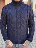 Maglione Collo Alto Kvara Black