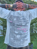 T-Shirt Text White Fumè