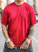 T-Shirt Filo Di Scozia Bordeaux