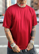 T-Shirt Filo Di Scozia Bordeaux