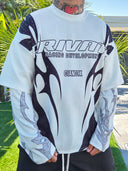 T-Shirt Raglan Private Deluxe White