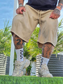 Bermuda Jeans Leao Beige