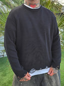 Maglione Sfrangiato Black