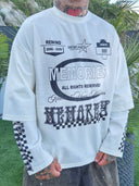 T-Shirt Raglan Memories White