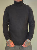 Maglione Collo Alto Black
