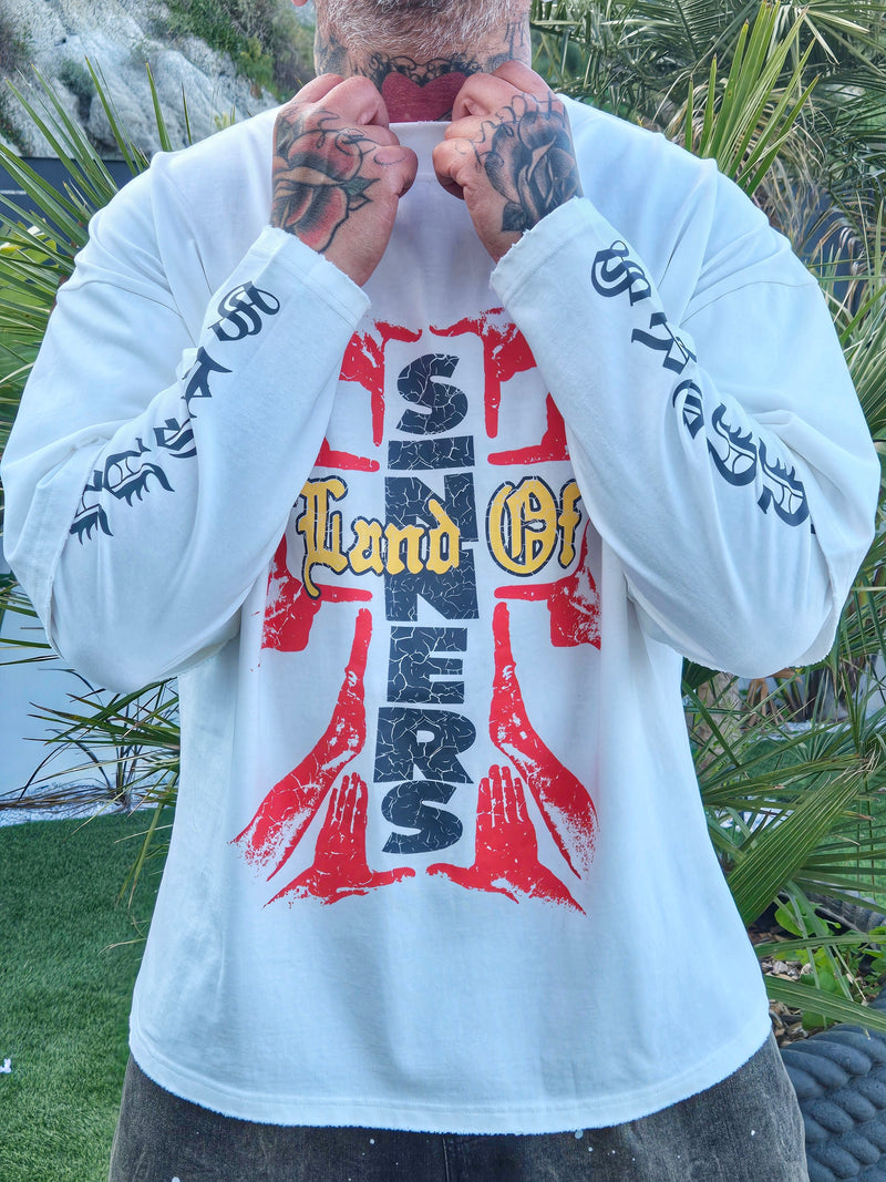 T-Shirt Raglan Land Off White