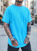 T-Shirt Arrotondata Turchese