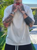 T-Shirt Sfrangiata Artie Beige