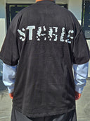 T-Shirt Raglan Fumè Black