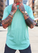 T-Shirt Arrotondata Menta