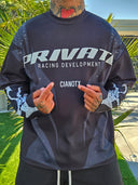 T-Shirt Raglan Private Deluxe Black