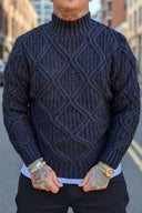 Maglione Mezzo Collo Vinicius Black