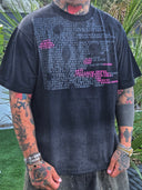T-Shirt Text Black Fumè