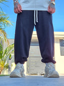 Pantalone Tuta Baloon Garzato Black