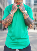 T-Shirt Arrotondata Flag Green