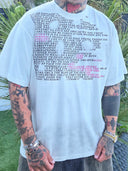 T-Shirt Text White Fumè