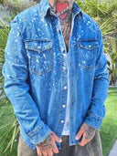 Camicia Jeans Paint