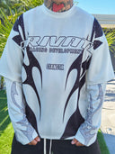 T-Shirt Raglan Private Deluxe White