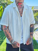 Camicia Sfrangiata Cream